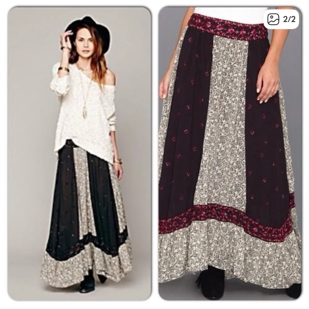 Free People Heirloom Sushi Voile Maxi Skirt - Picture 5 of 5